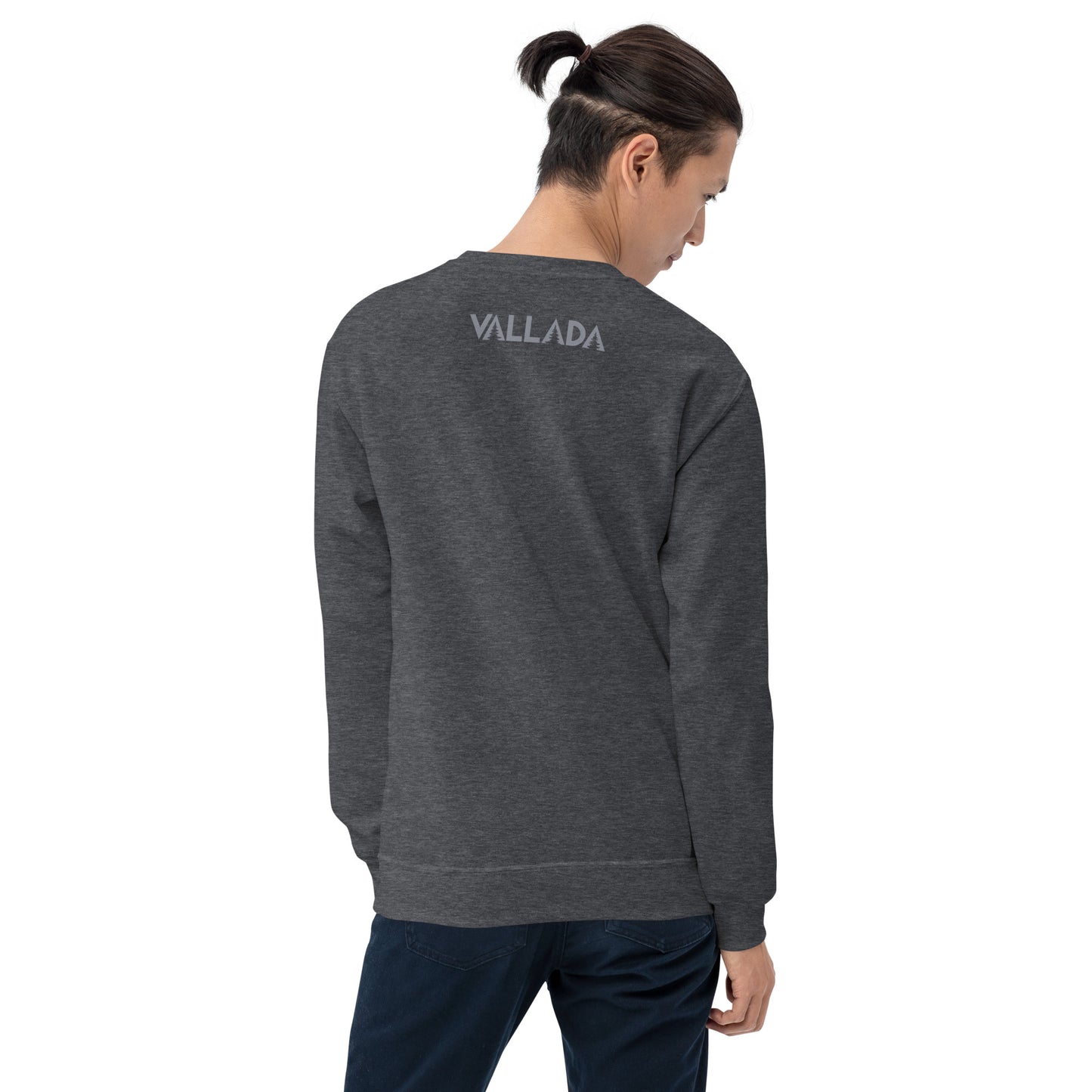 Rückenansicht des Säntis-Sweatshirts von Vallada.