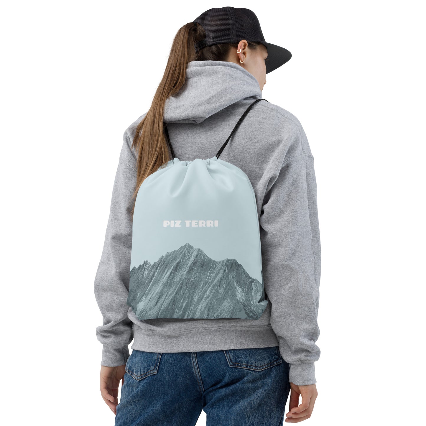 Turnbeutel "Piz Terri" blau