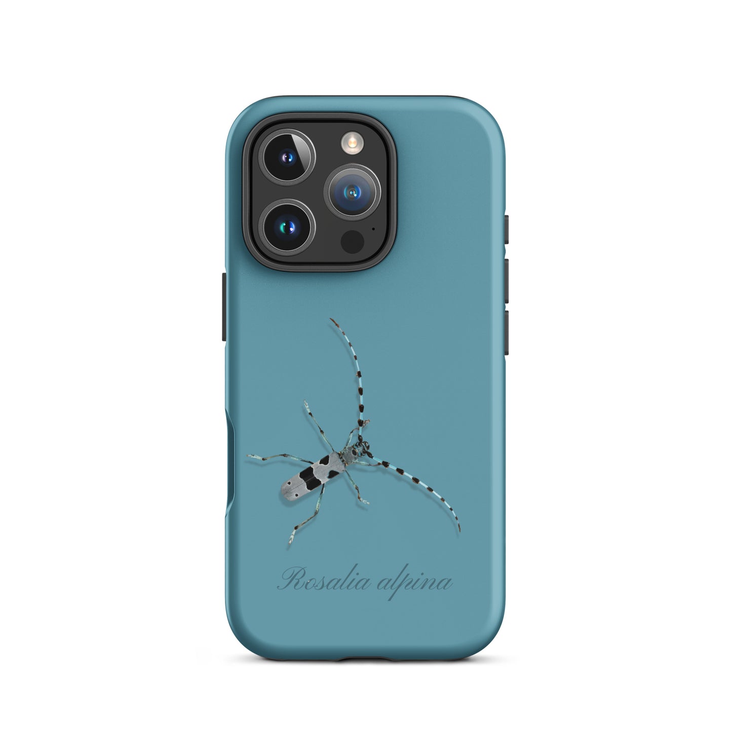 iPhone Case Alpenbock in Gletscherwasserblau mit Alpenmotiv