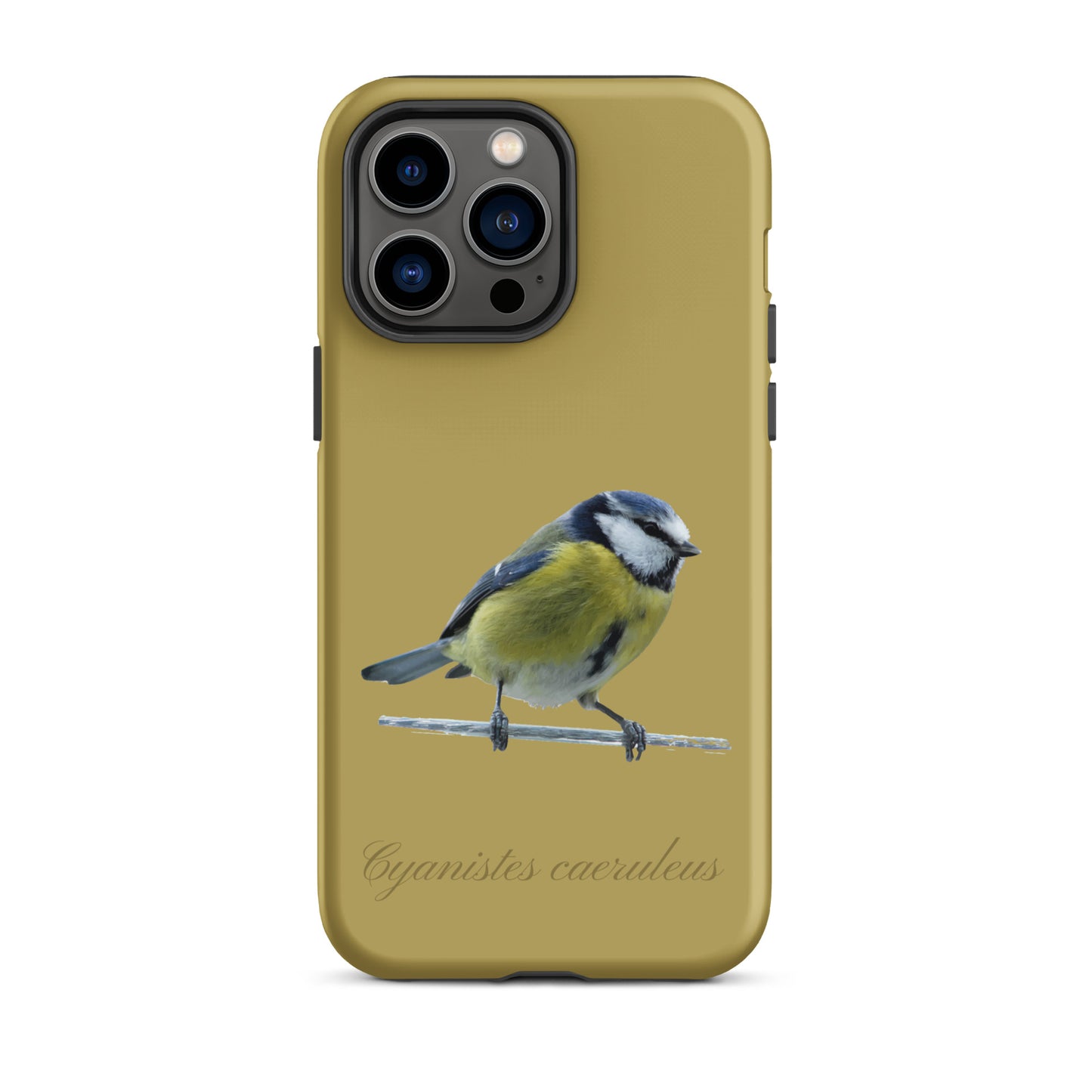 Schutzhülle für Apple iPhone: iPhone Case - Blaumeise - Ockergelb