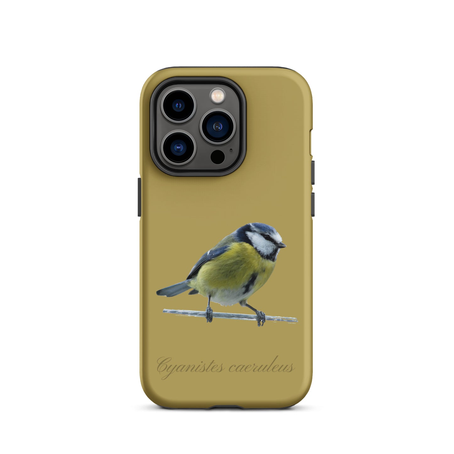 Schutzhülle für Apple iPhone: iPhone Case - Blaumeise - Ockergelb