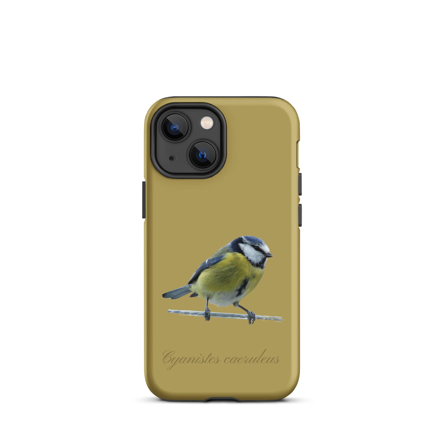 Schutzhülle für Apple iPhone: iPhone Case - Blaumeise - Ockergelb
