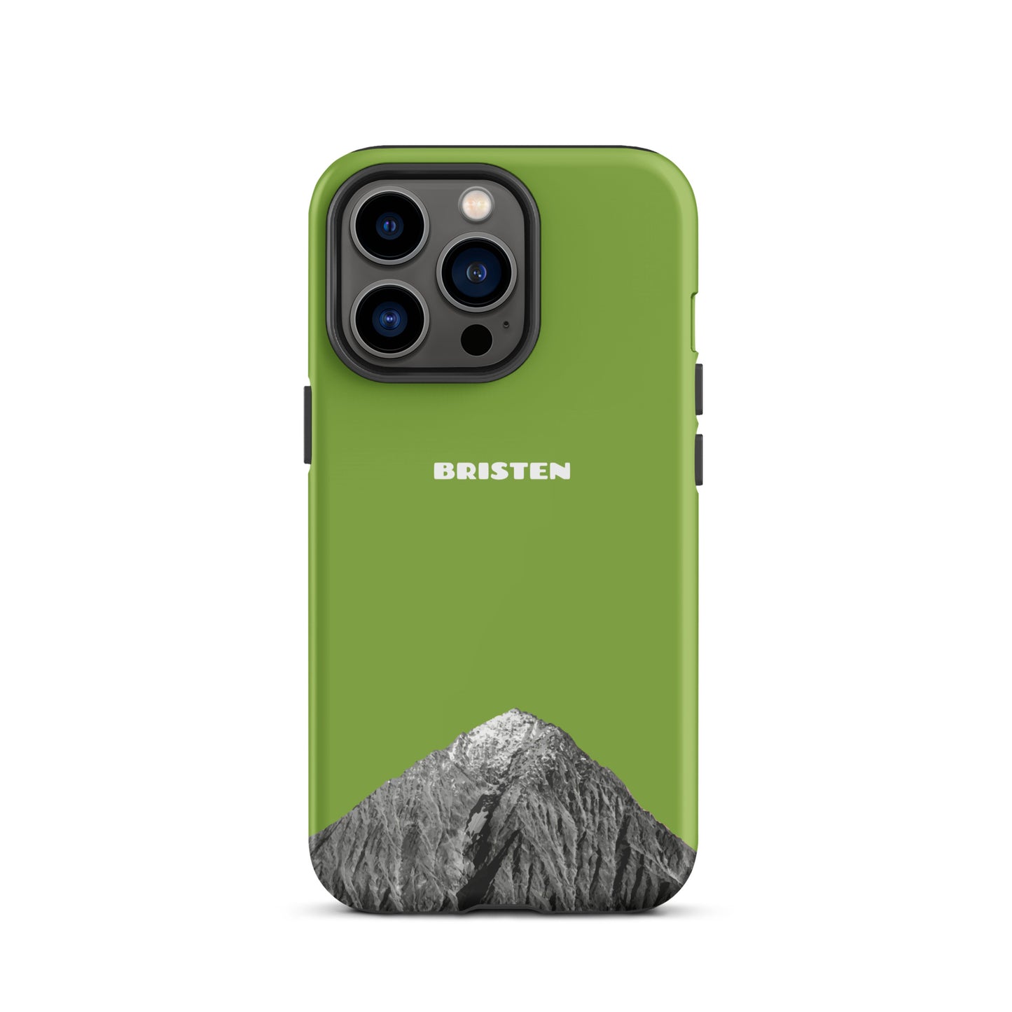 iPhone Case - Bristen - Gelbgrün für das Apple iPhone (Modell: Apple iPhone 13 Pro)