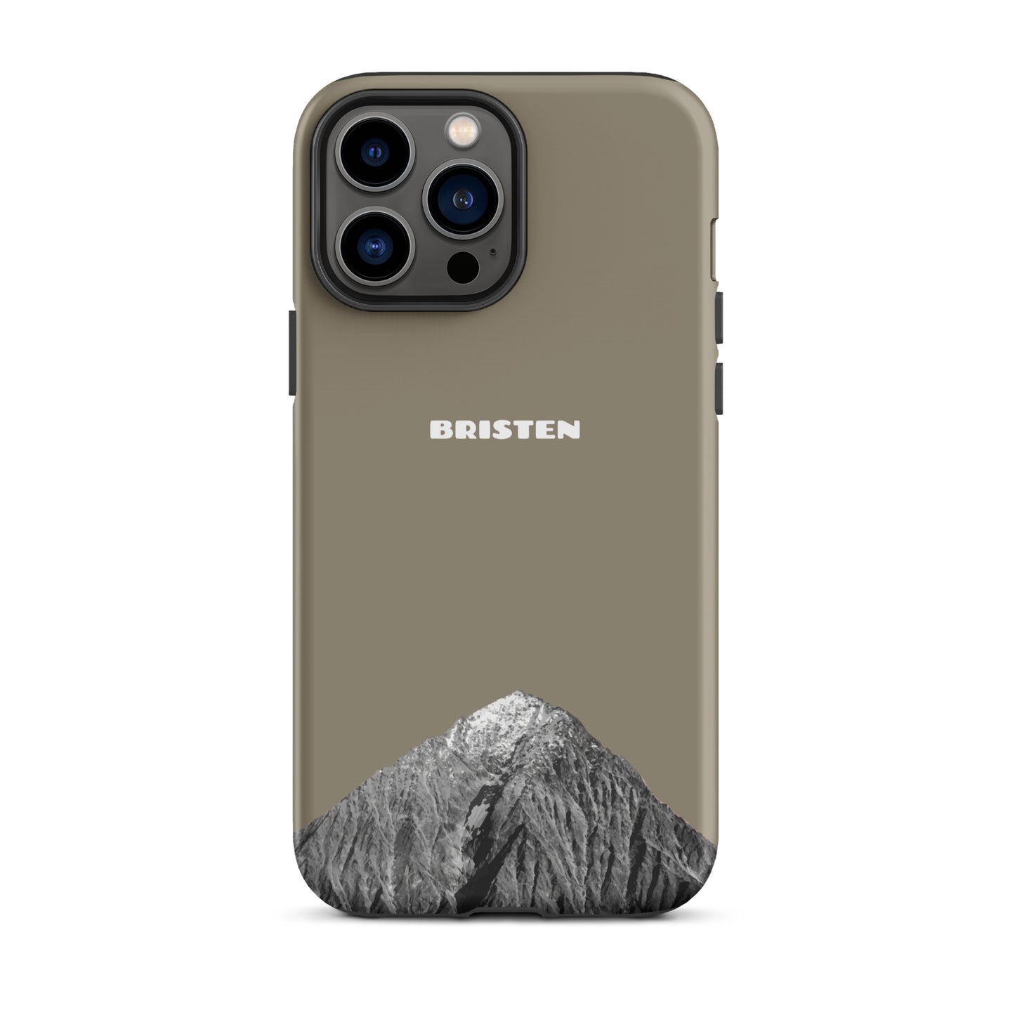 iPhone Case - Bristen - Graubraun für das Apple iPhone (Modell: Apple iPhone 13 Pro Max)