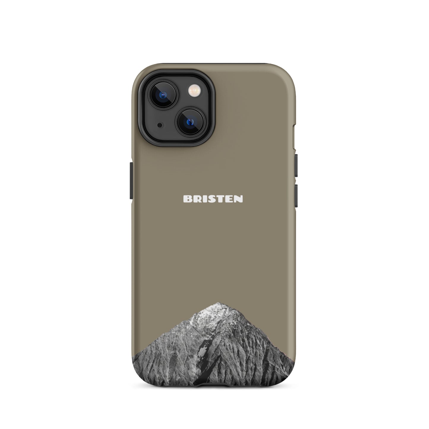 iPhone Case - Bristen - Graubraun für das Apple iPhone (Modell: Apple iPhone 14)