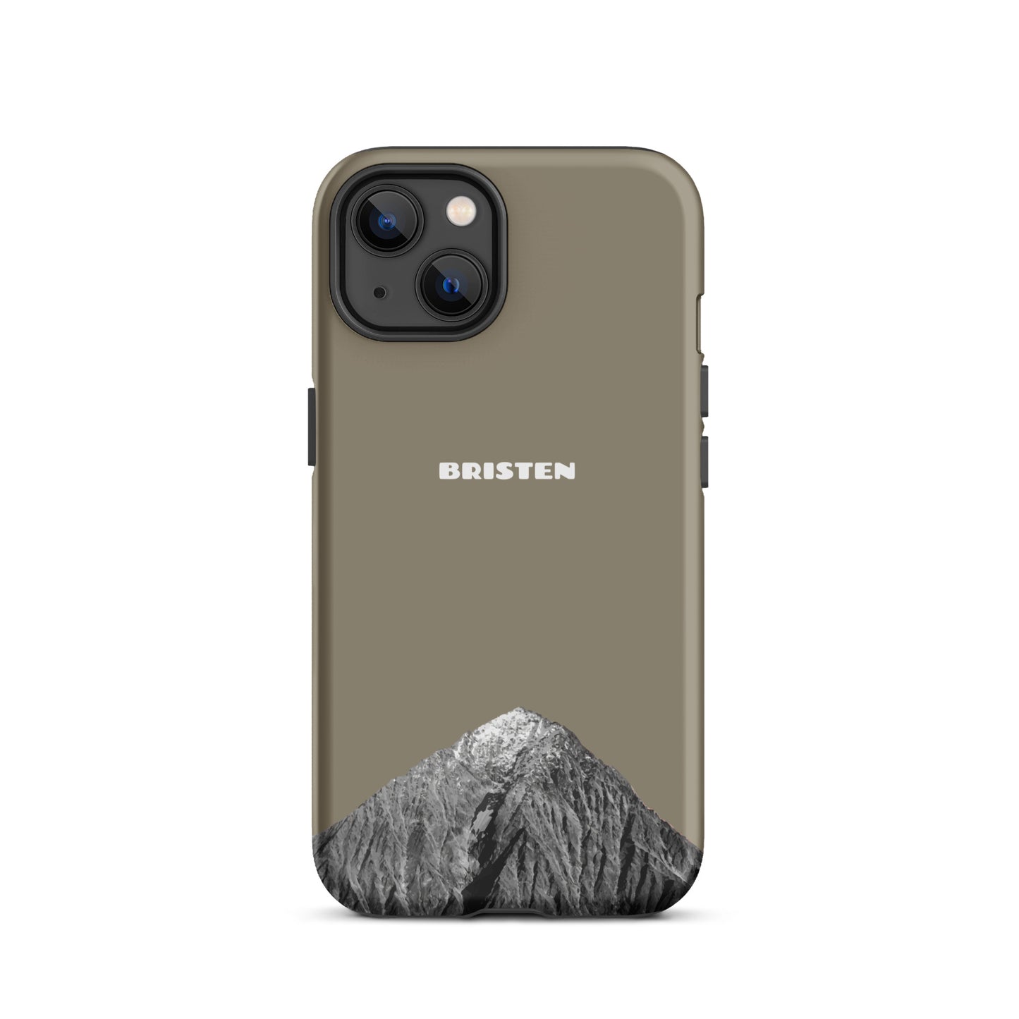 iPhone Case - Bristen - Graubraun für das Apple iPhone (Modell: Apple iPhone 13)