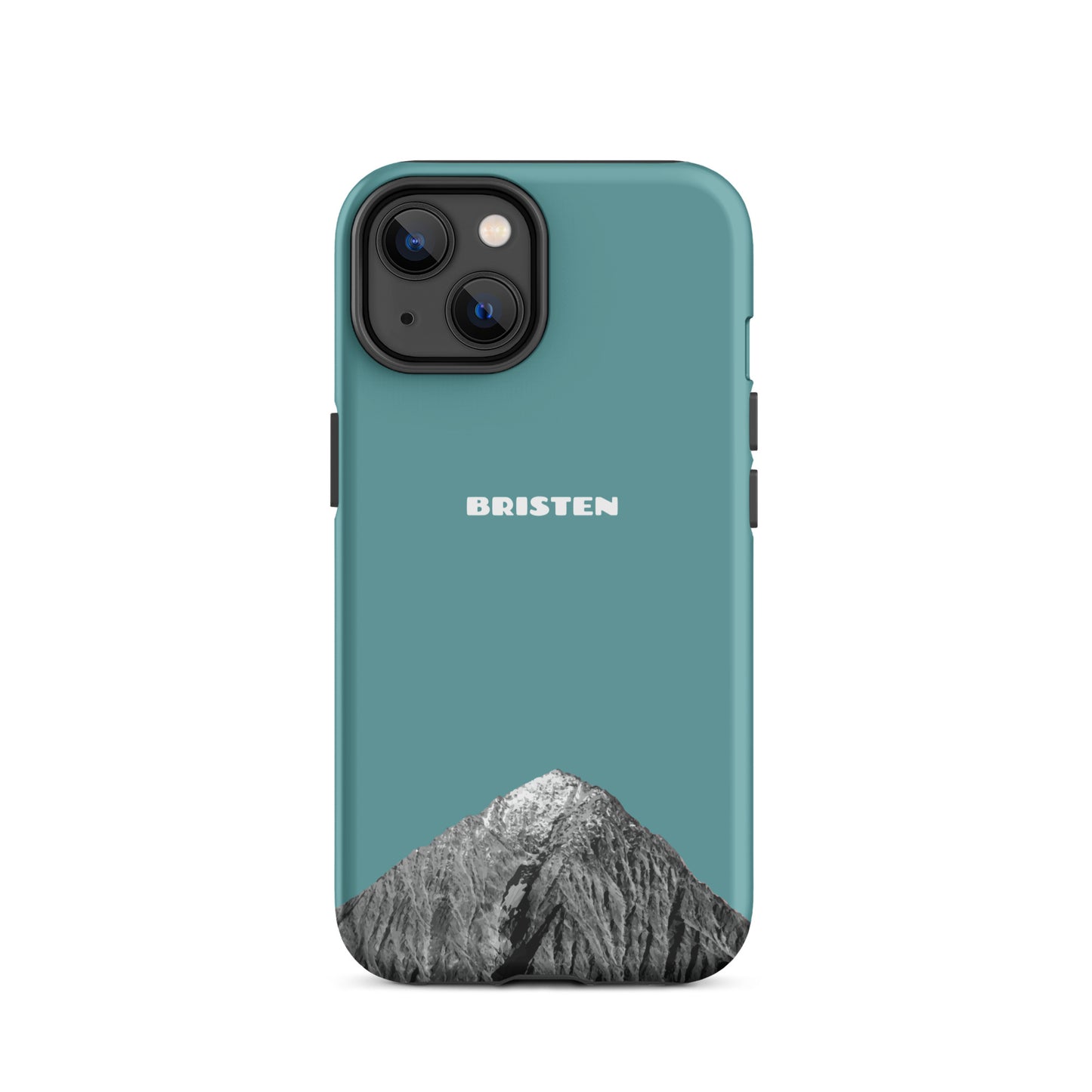 Kadettenblaue iPhone 14 Hülle aus recyceltem Kunststoff mit strukturierter Oberfläche