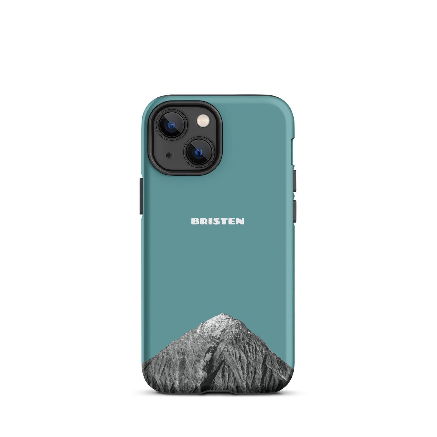 Kadettenblaue iPhone 13 Mini Handyhülle aus Leder von Bristen.