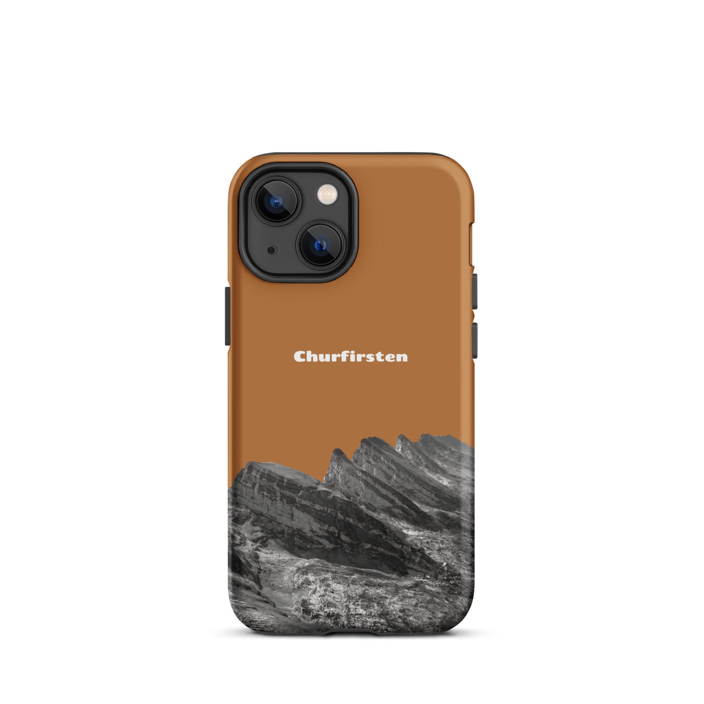 iPhone Case - Churfirsten - Kupfer : Eine robuste Schutzhülle in attraktivem Design mit den Gipfeln der Churfirsten im Toggenburg.