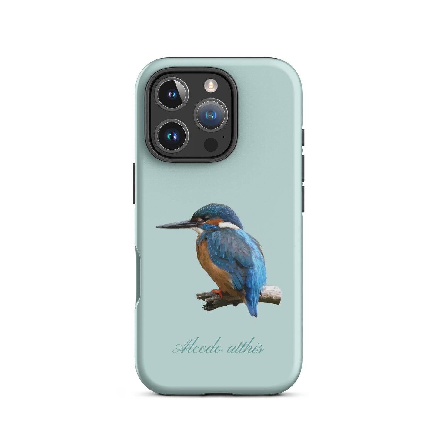 iPhone Hülle Eisvogel in Hellblau, dünn, mit Vogelmotiv, Schutzhülle für Apple iPhone