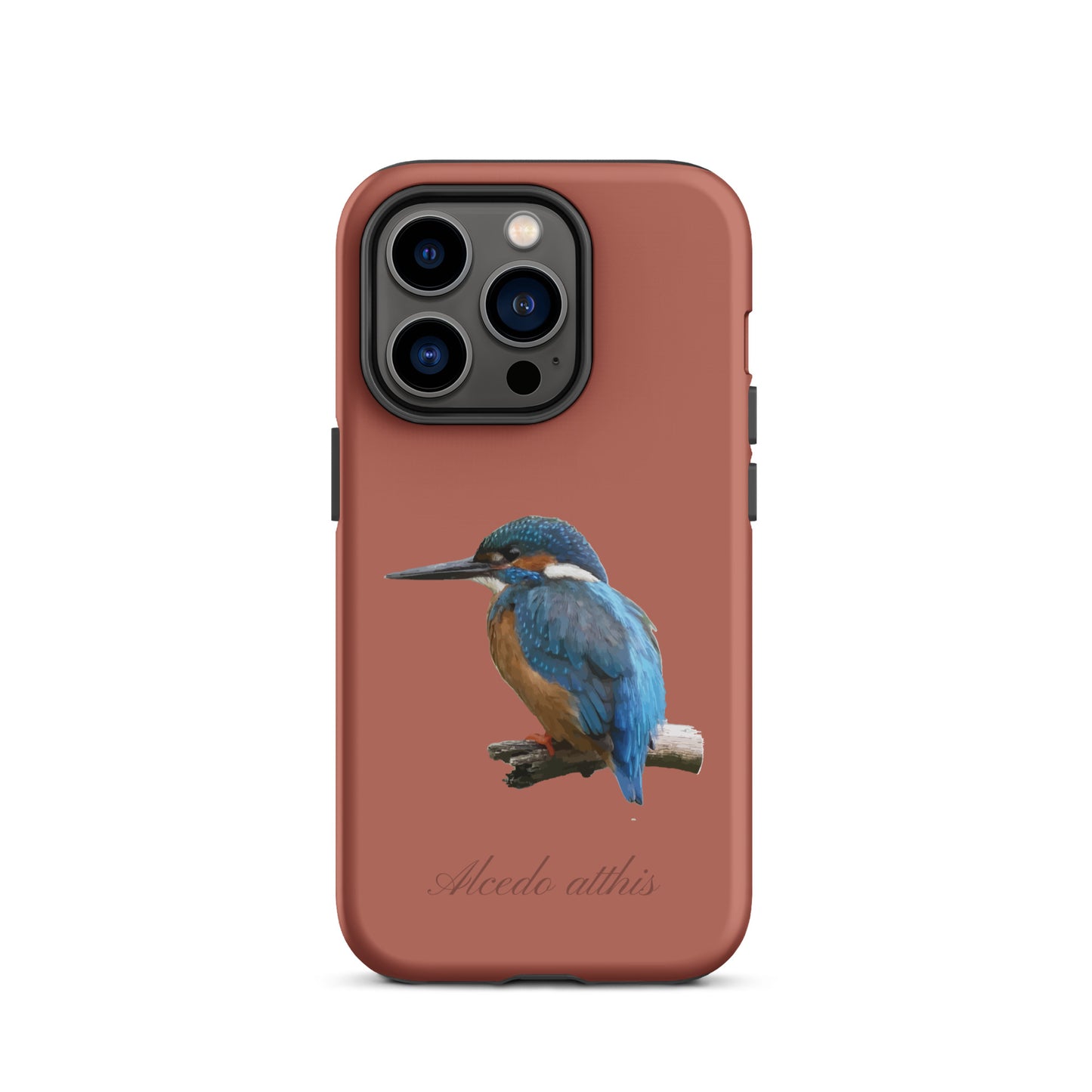 Schutzhülle für Apple iPhone: iPhone Case - Eisvogel - ZIegelrot