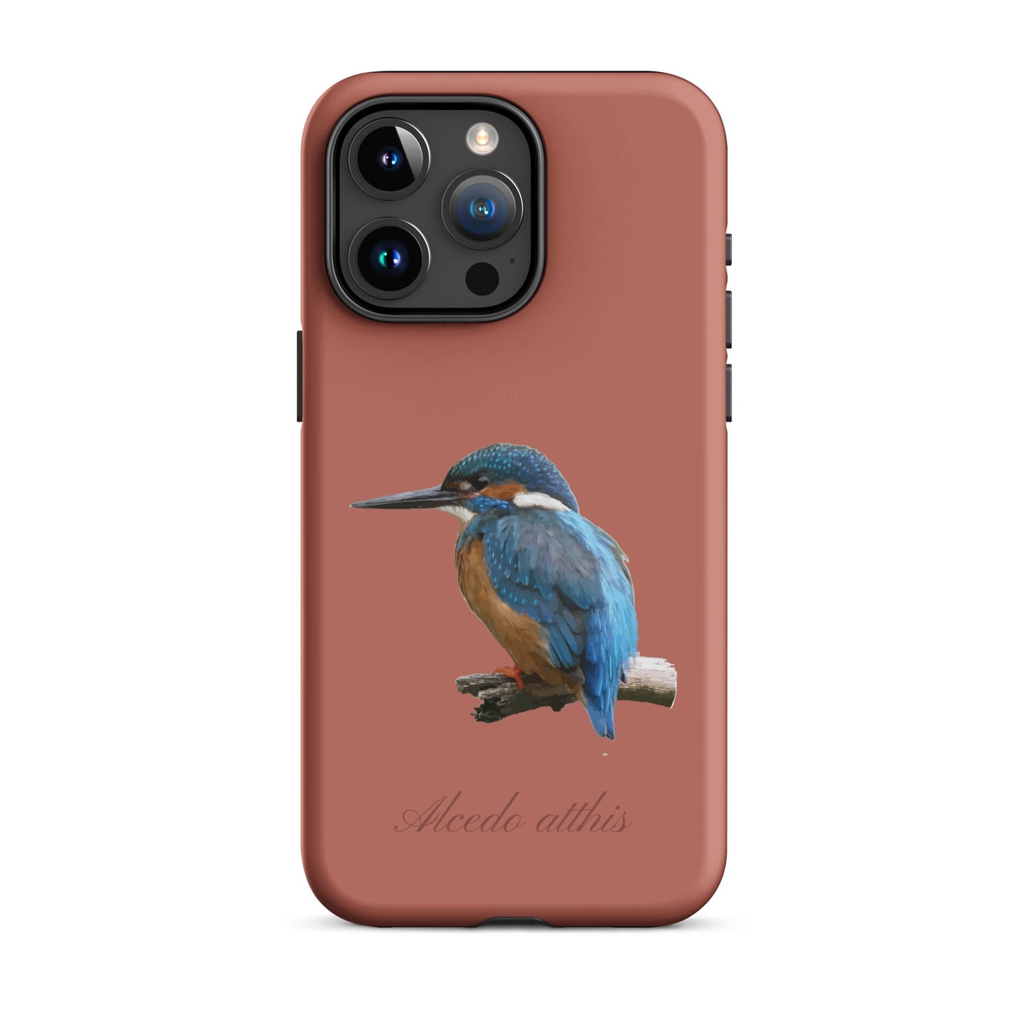 Schutzhülle für Apple iPhone: iPhone Case - Eisvogel - ZIegelrot