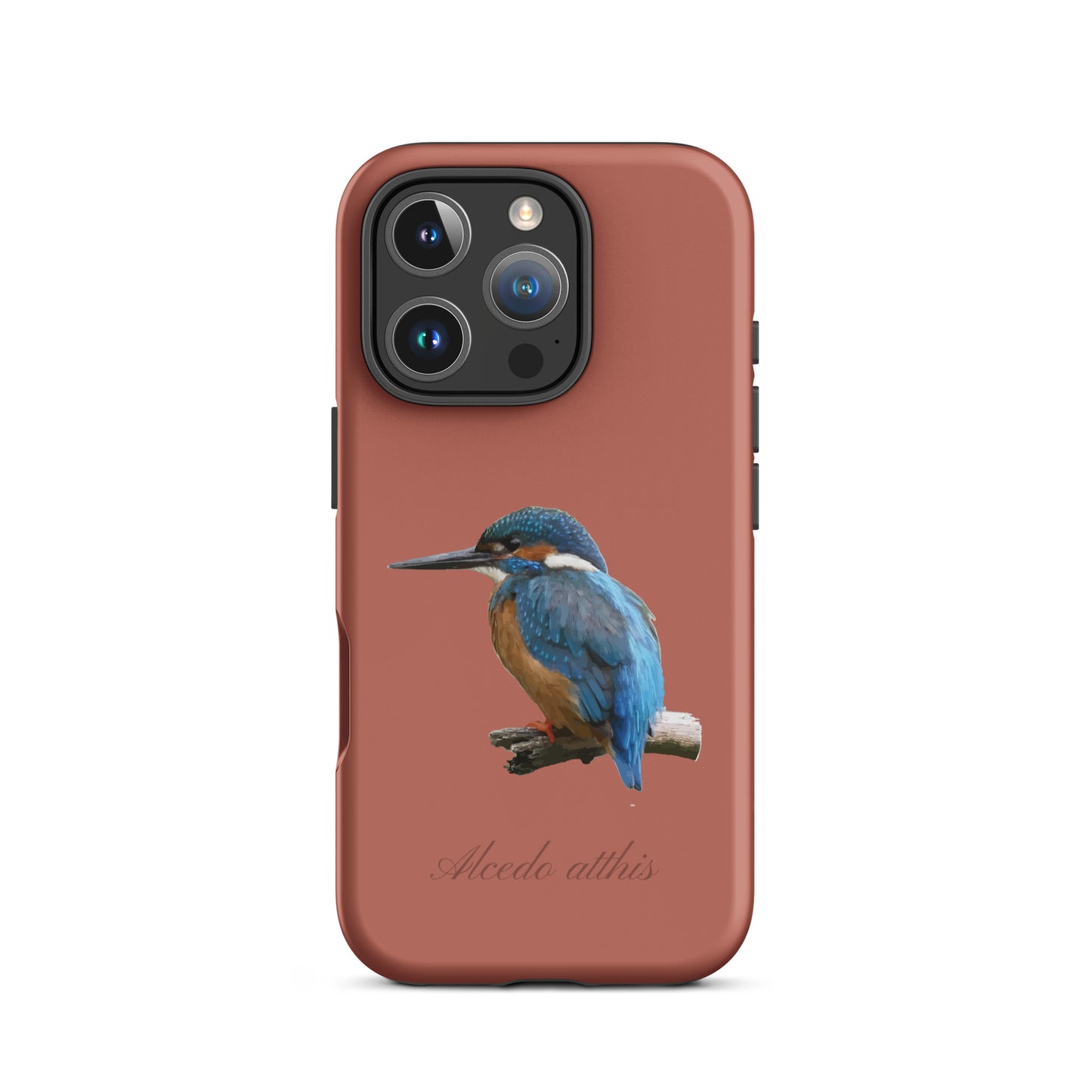 Schutzhülle für Apple iPhone: iPhone Case - Eisvogel - ZIegelrot