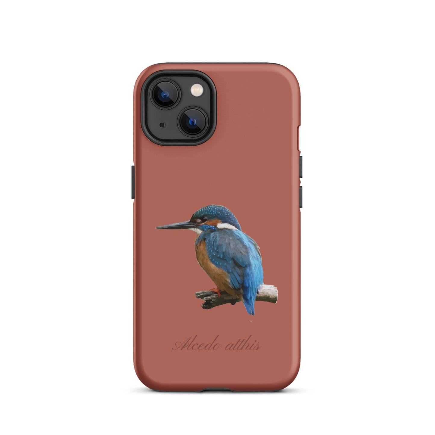 Schutzhülle für Apple iPhone: iPhone Case - Eisvogel - ZIegelrot