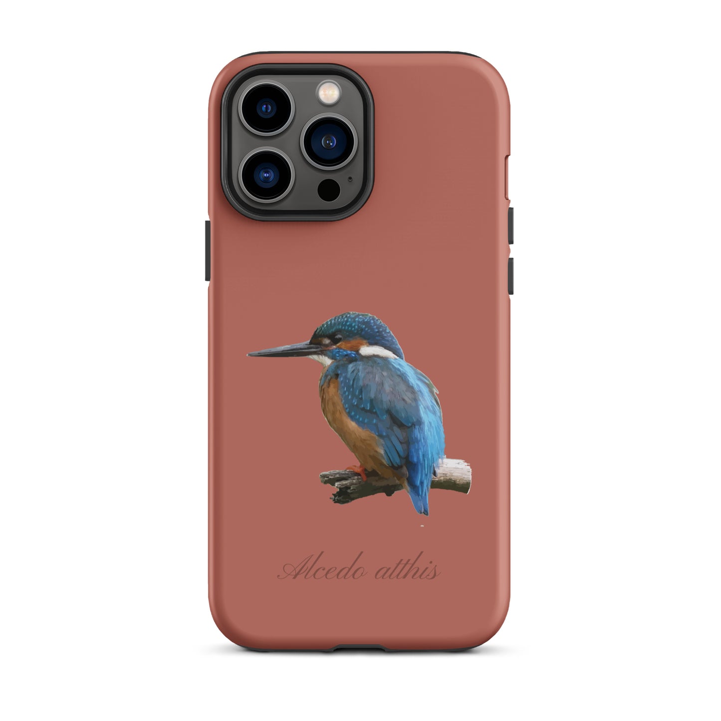Schutzhülle für Apple iPhone: iPhone Case - Eisvogel - ZIegelrot