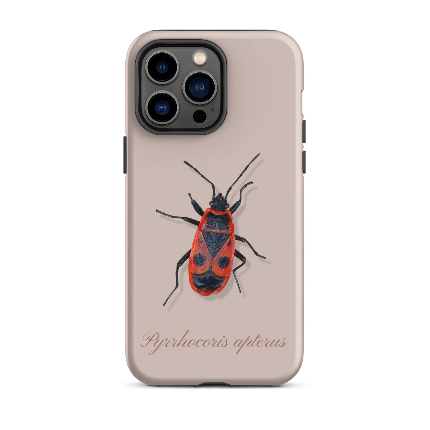 Rosa iPhone Hülle mit Feuerwanzen-Design, Schutzhülle aus robustem Material für Apple iPhone