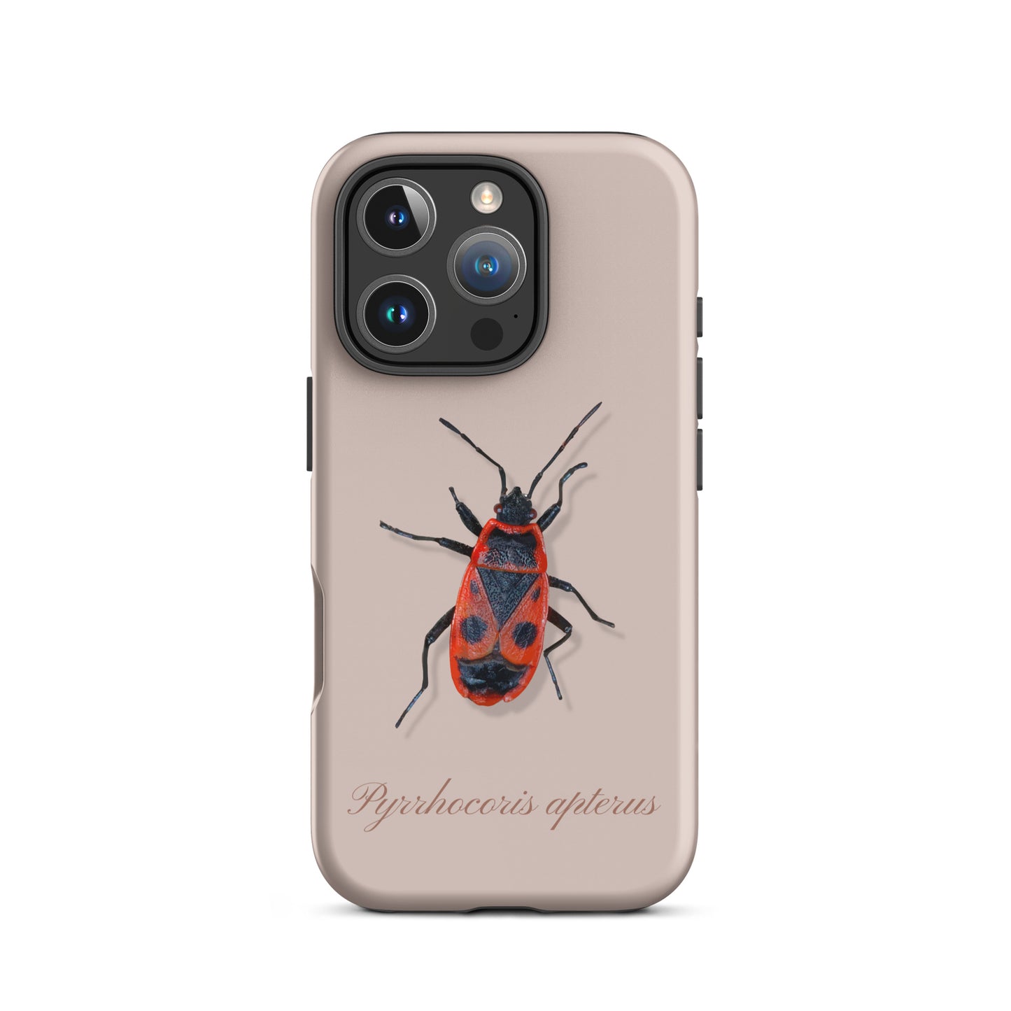 Rosa iPhone Hülle mit Feuerwanzen-Design, Schutzhülle aus robustem Material für Apple iPhone