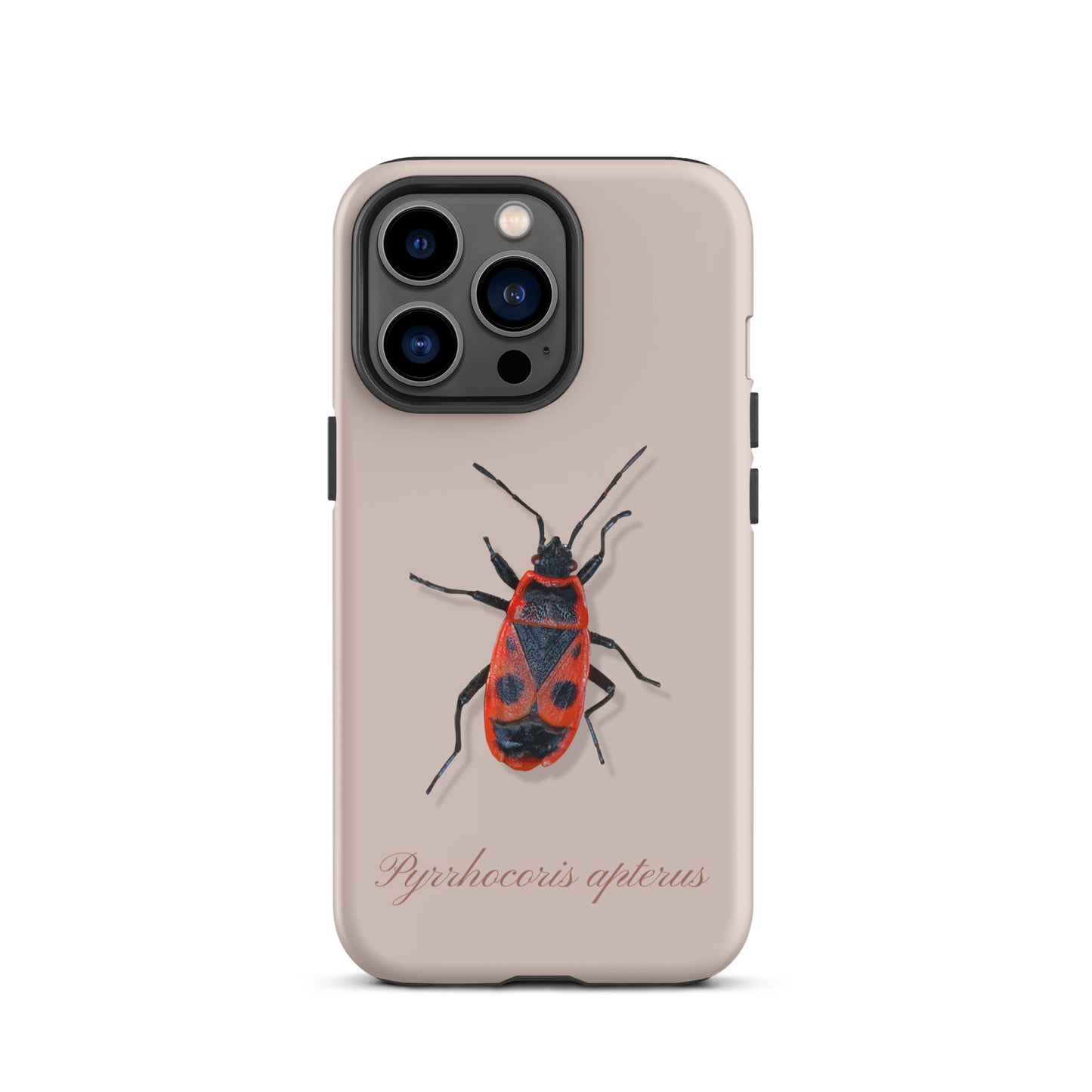Rosa iPhone-Hülle mit Feuerwanzen-Design, Schutzhülle für Apple iPhone, robust und stilvoll