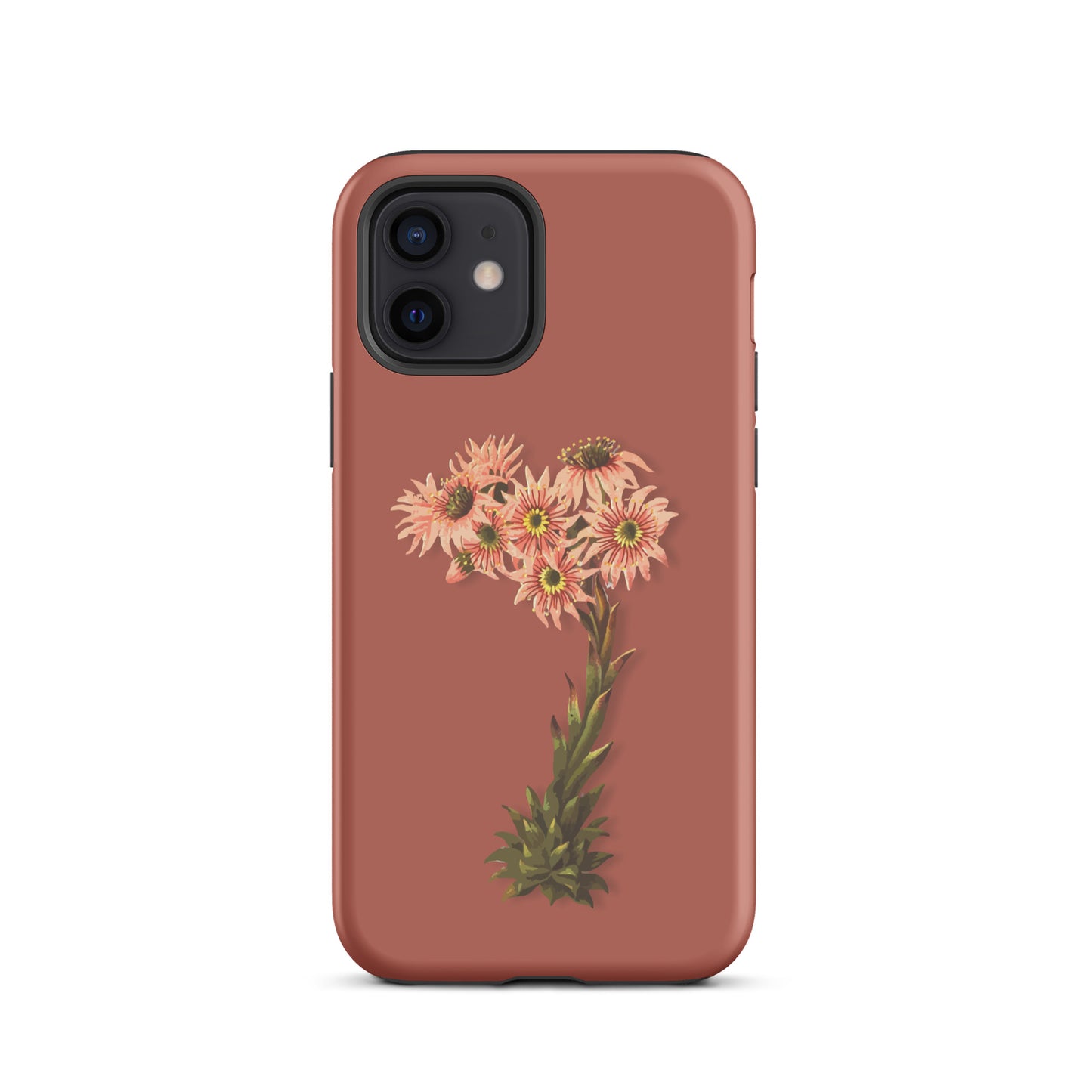 Schutzhülle für Apple iPhone: iPhone Case - Hauswurz - Ziegelrot