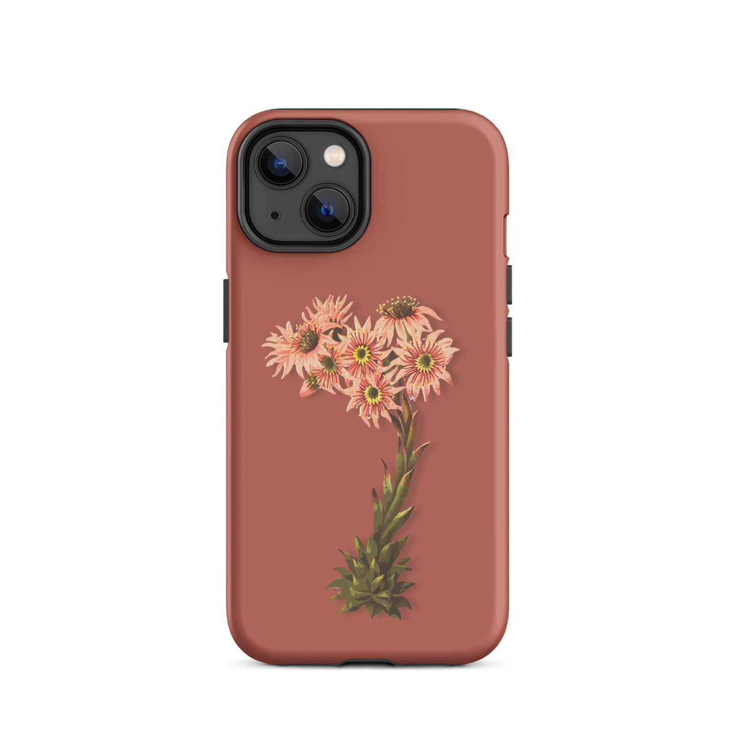 Schutzhülle für Apple iPhone: iPhone Case - Hauswurz - Ziegelrot