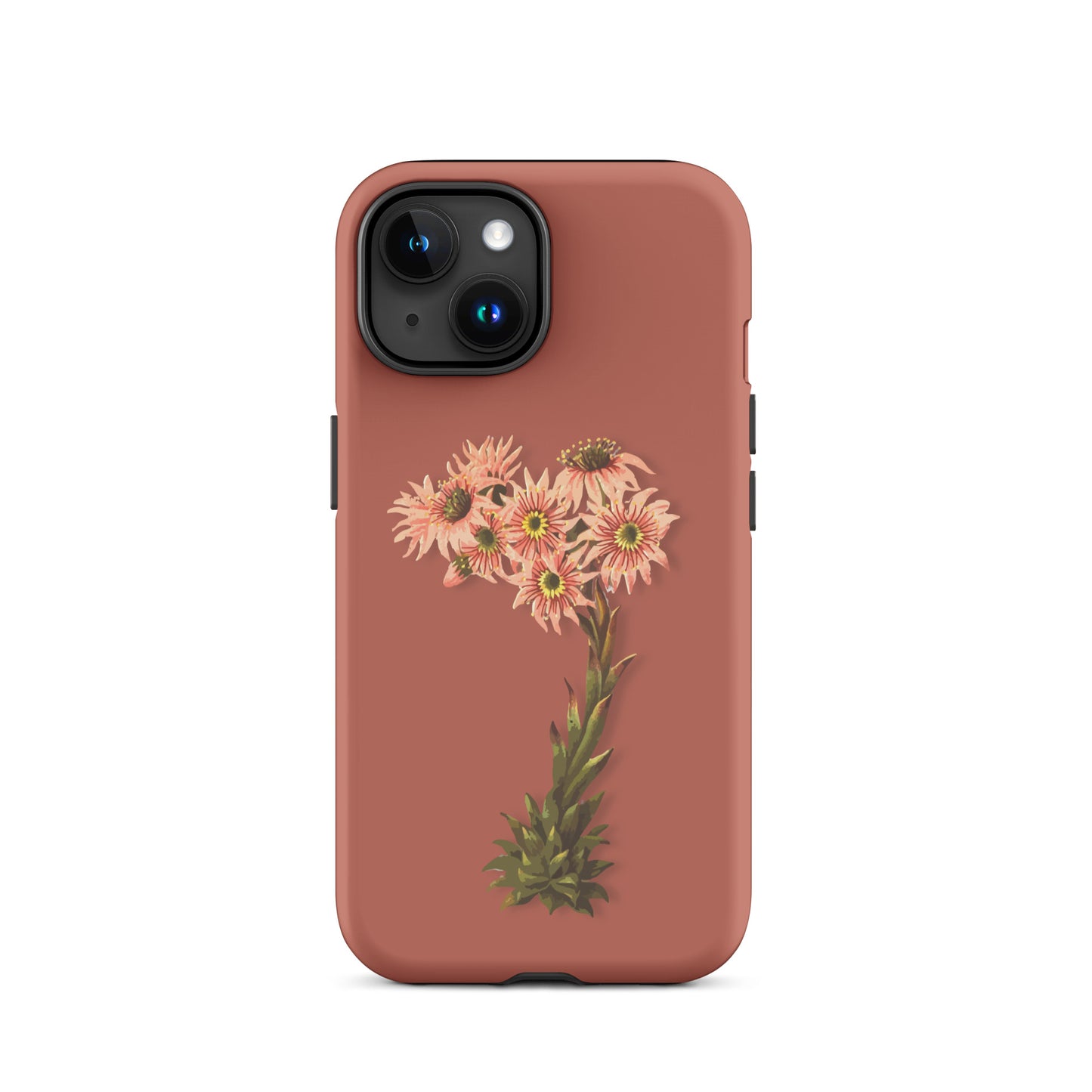 Schutzhülle für Apple iPhone: iPhone Case - Hauswurz - Ziegelrot