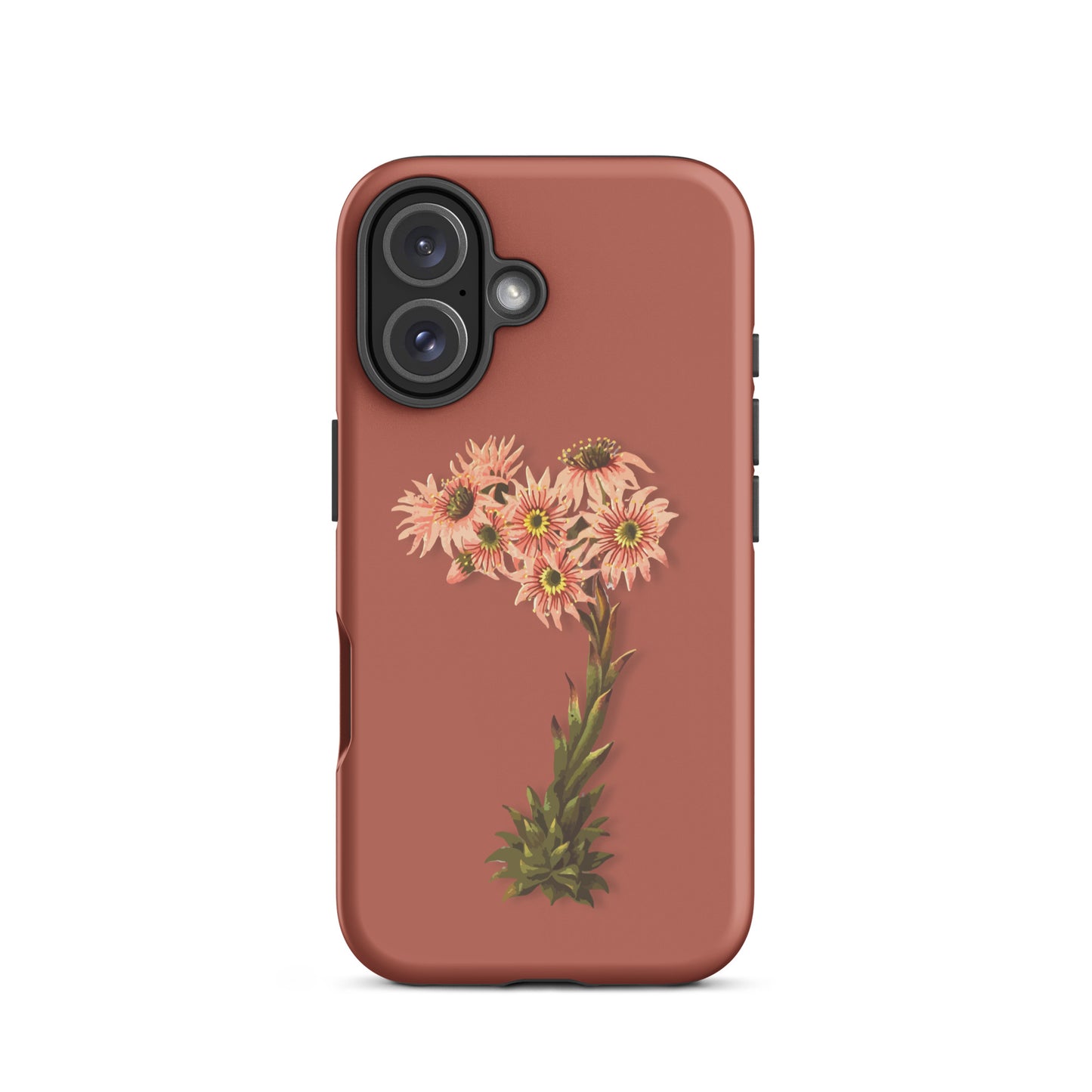 Schutzhülle für Apple iPhone: iPhone Case - Hauswurz - Ziegelrot