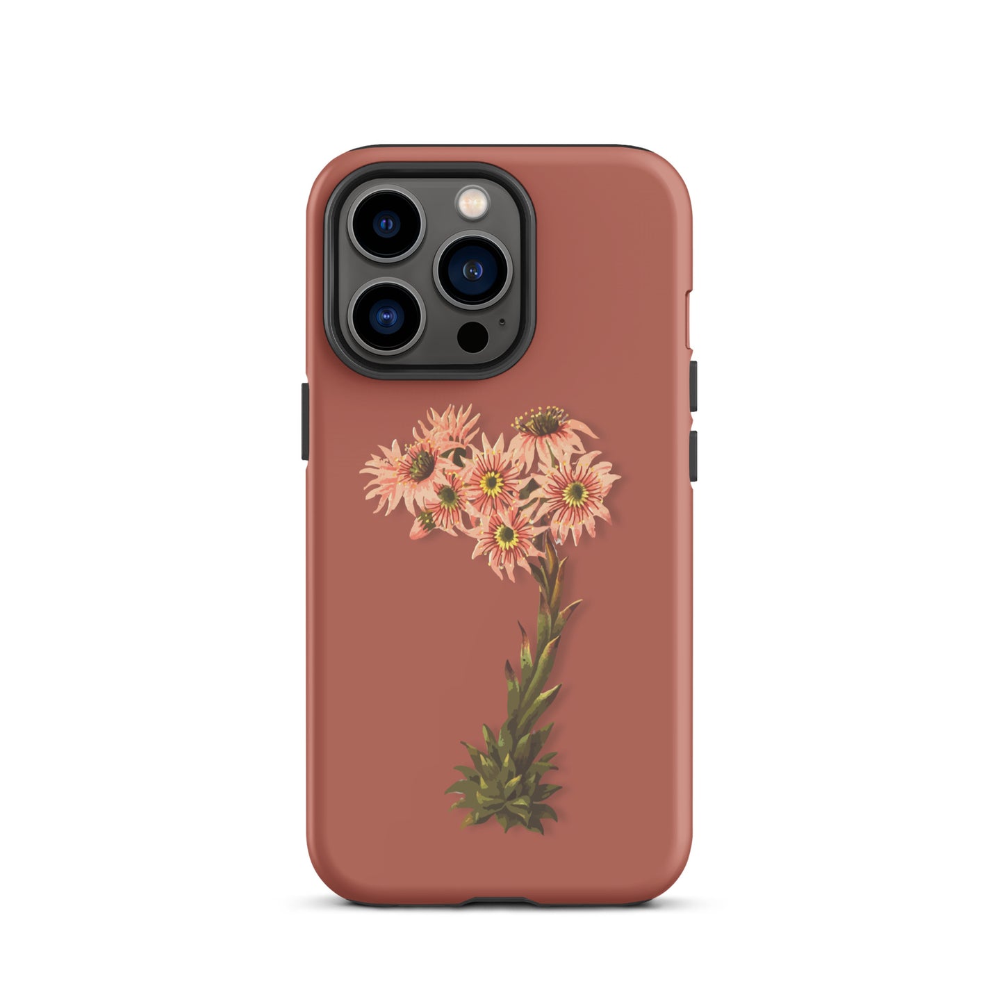 Schutzhülle für Apple iPhone: iPhone Case - Hauswurz - Ziegelrot
