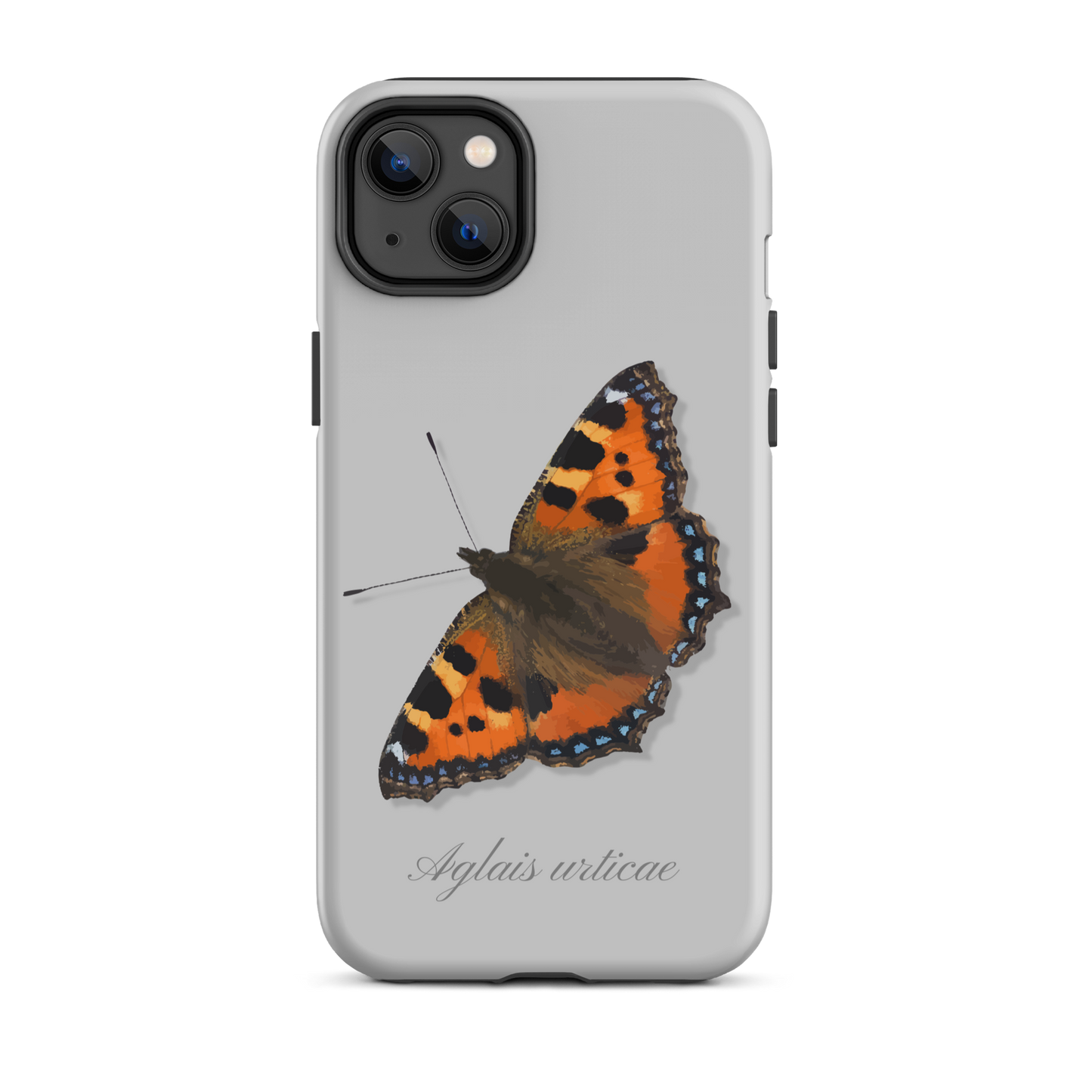 Graue iPhone-Hülle mit Fuchs-Motiv, schützende Silikonhülle für iPhone, niedliches Design