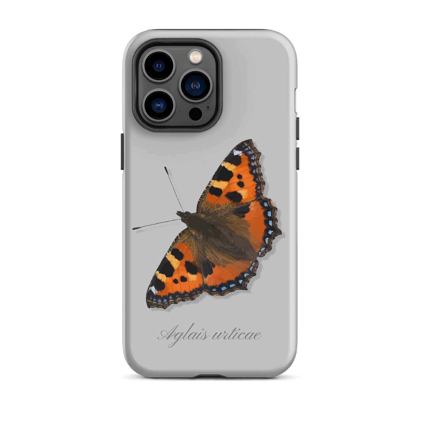 Graue iPhone-Hülle mit Fuchs-Motiv, Schutzhülle für iPhone