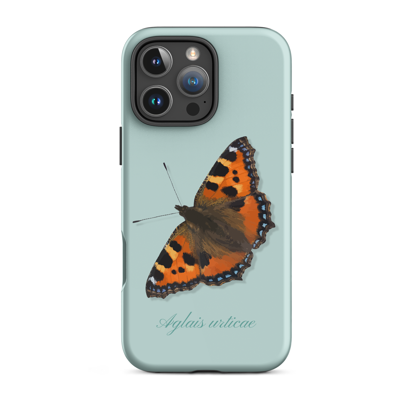 iPhone Case mit Fuchs-Motiv in Hellblau, Handymockup mit Design.
