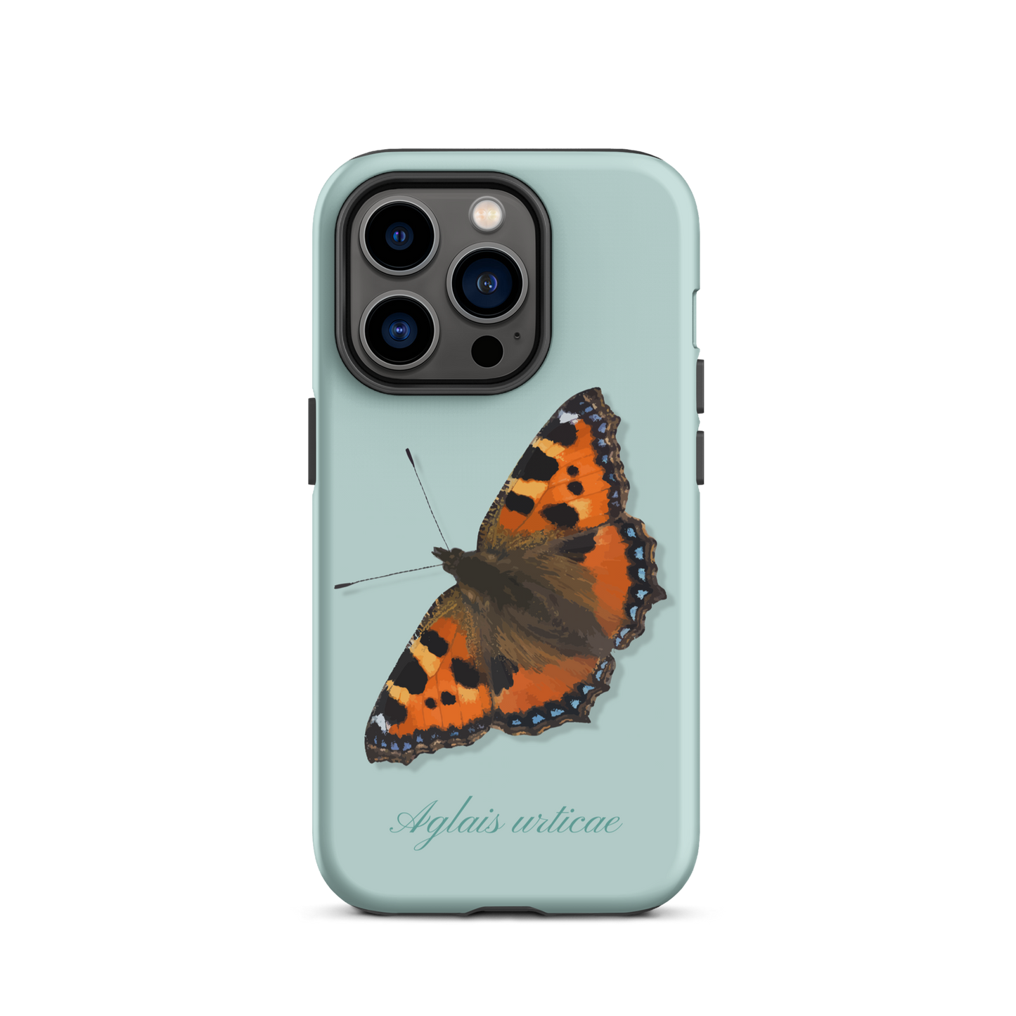 iPhone Case mit Fuchs-Motiv in Hellblau, schützende Silikonhülle für iPhone.