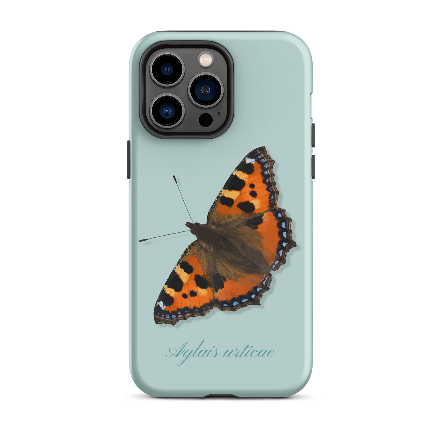 iPhone Case mit Fuchsmotiv in Hellblau, Handymockup mit Design.