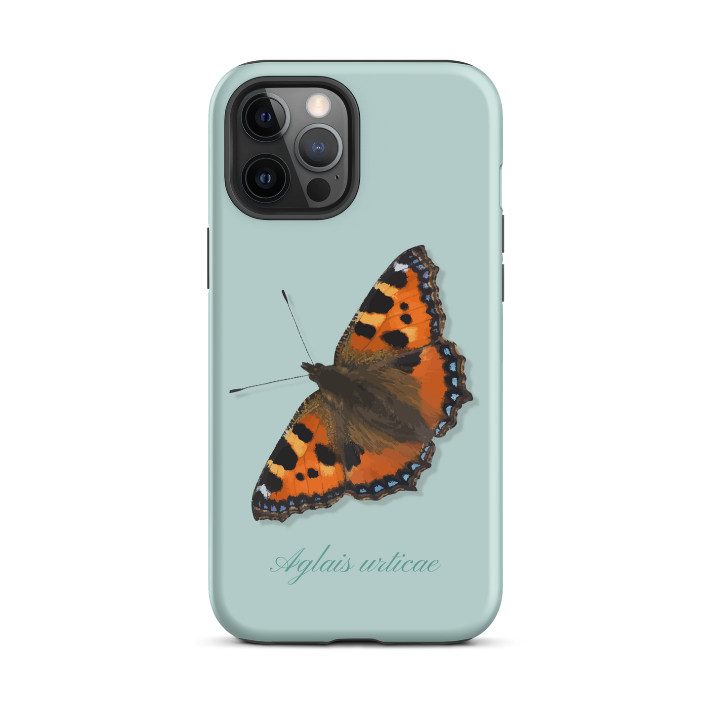 iPhone Case mit Fuchs-Motiv in Hellblau, Seitenansicht