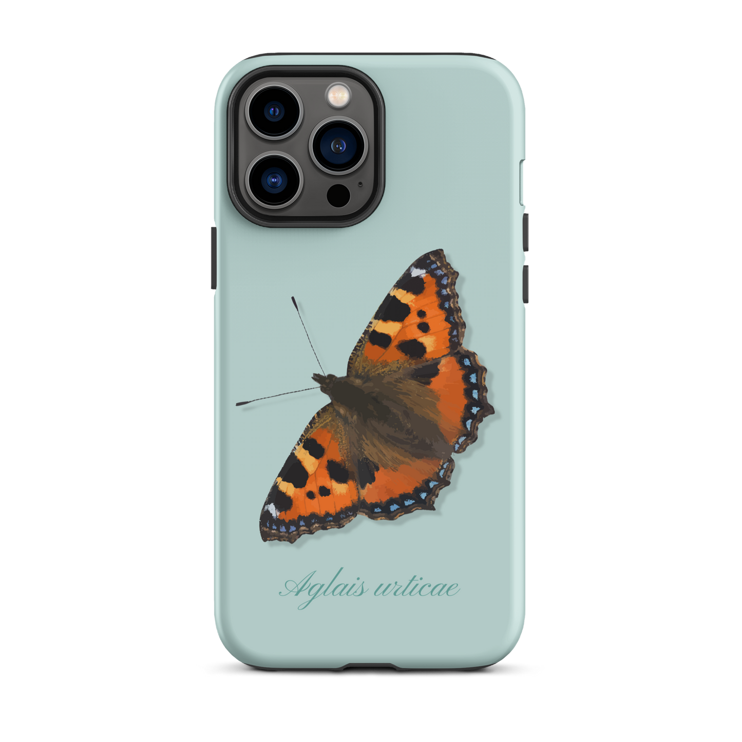 iPhone Case mit Fuchs-Motiv in Hellblau, Handymockup mit Design.