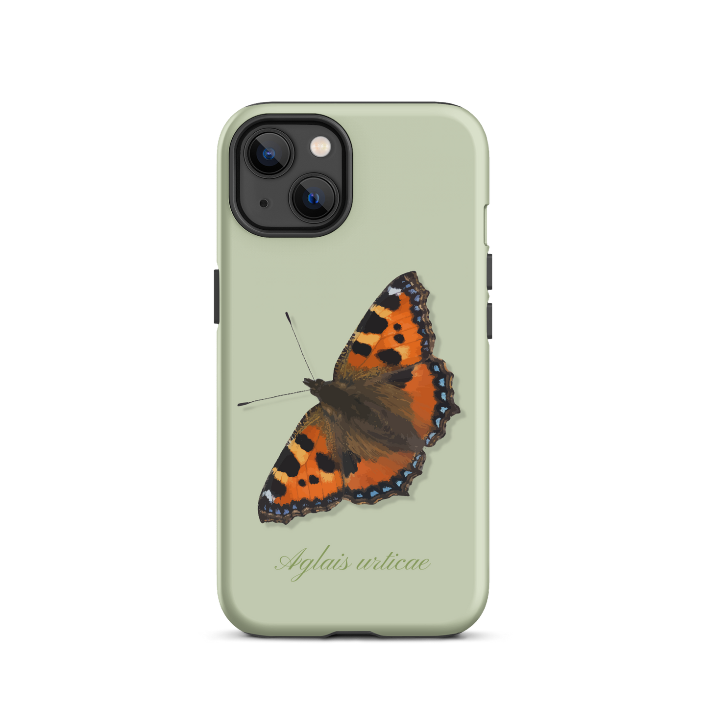 iPhone Case mit Fuchs-Motiv in Hellgrün, Seitenansicht