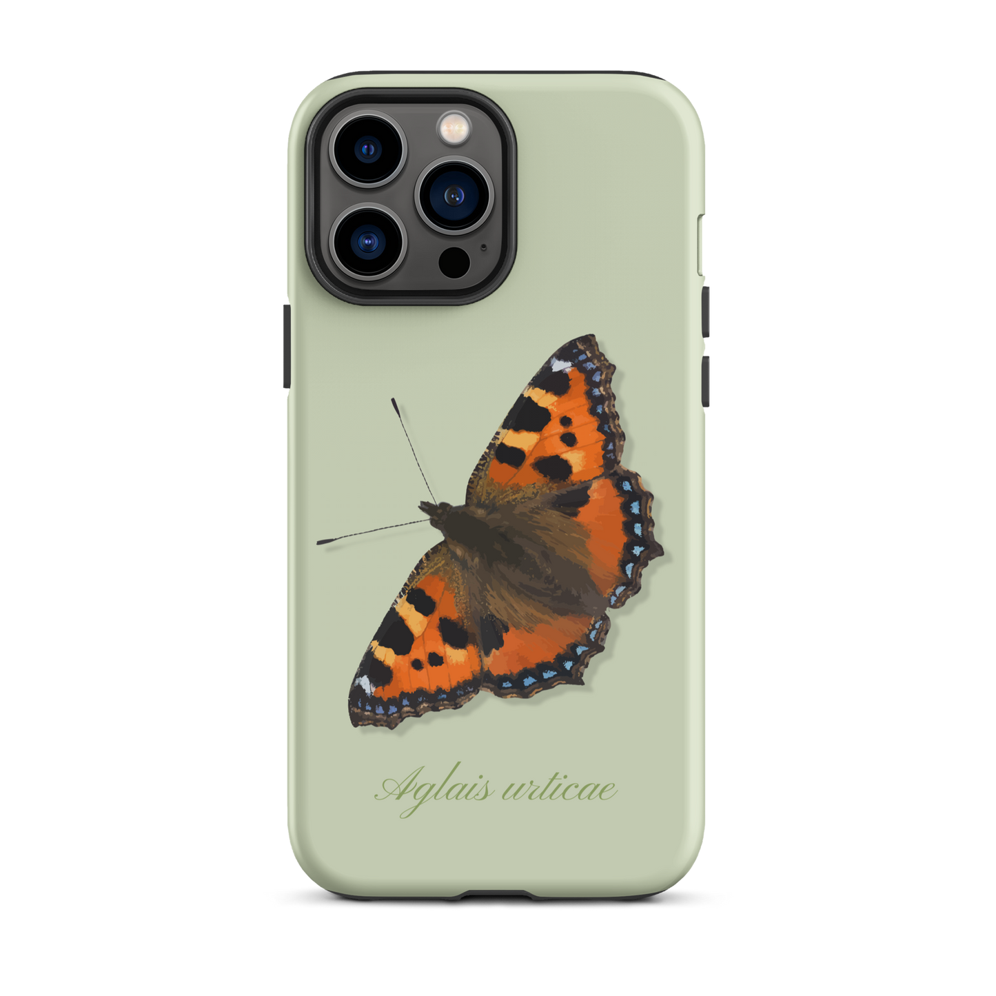 iPhone Hülle mit Fuchs-Motiv in Hellgrün, Seitenansicht, Handyhülle aus Silikon