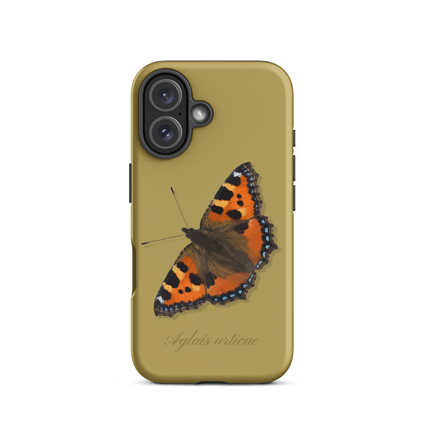 iPhone Case mit Fuchs-Motiv in Ockergelb auf einem iPhone