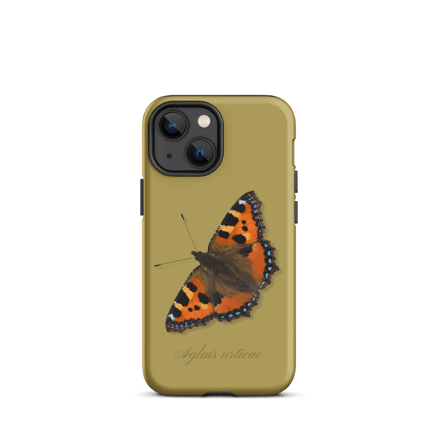 iPhone Case mit Fuchs-Motiv in Ockergelb auf einem iPhone