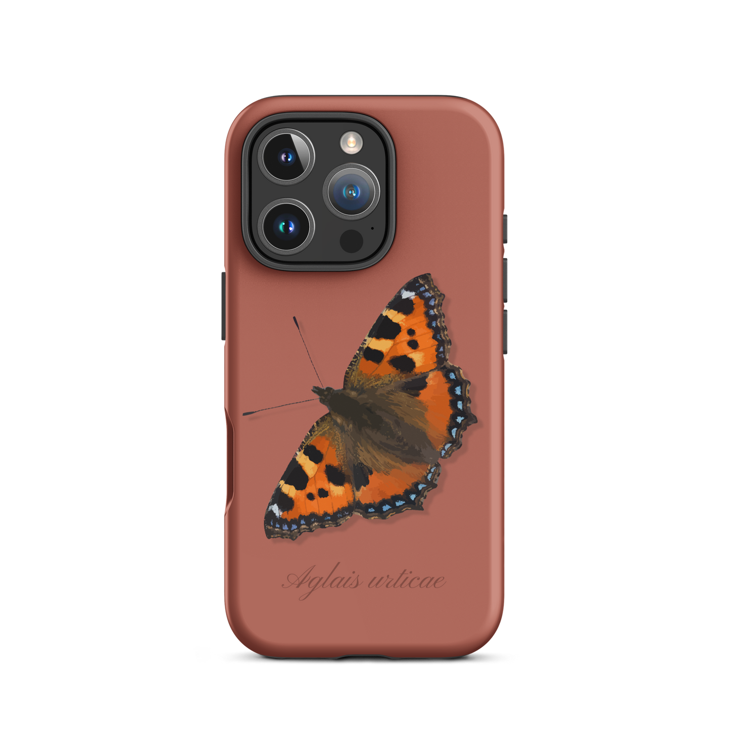 iPhone Hülle mit Fuchs-Motiv in Ziegelrot, Seitenansicht
