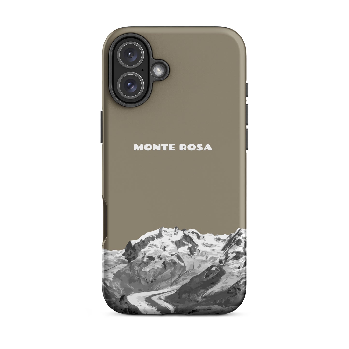 iPhone Case - Monte Rosa - Graubraun für Apple iPhone 16 Plus