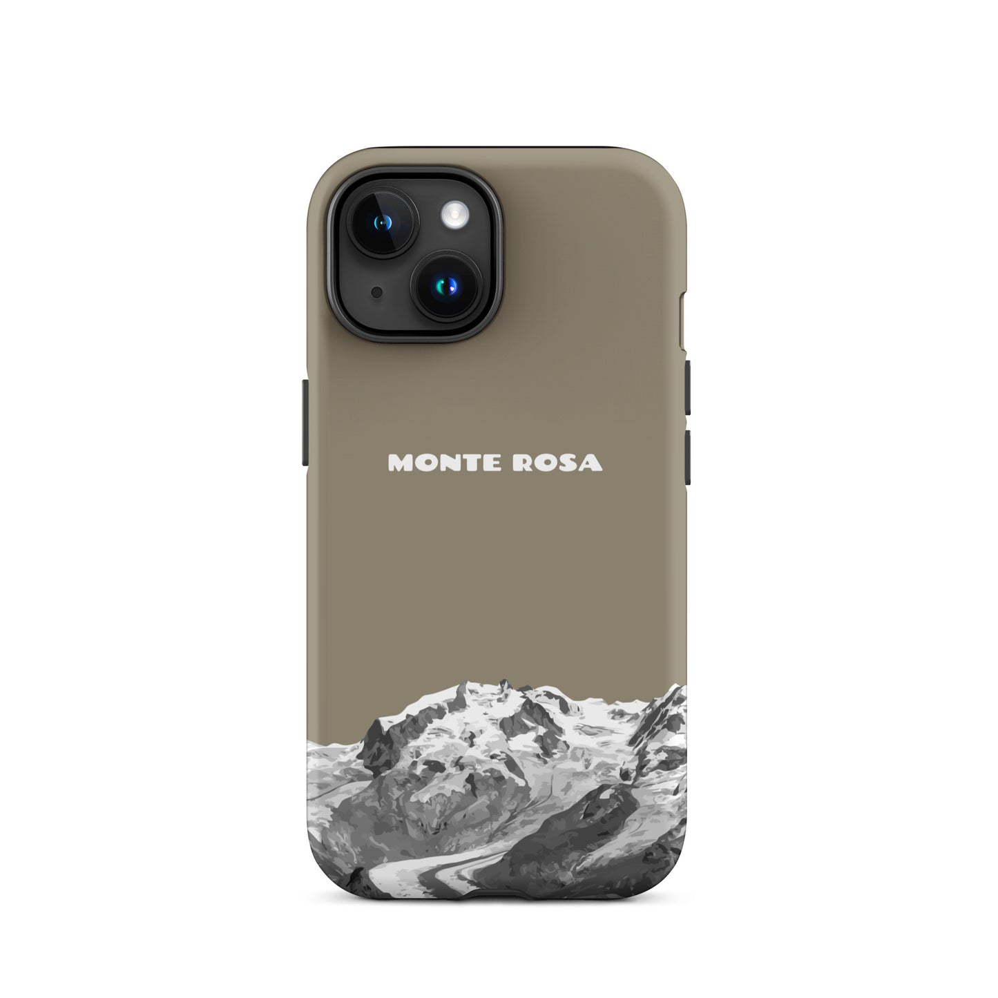 iPhone Case - Monte Rosa - Graubraun für Apple iPhone 15