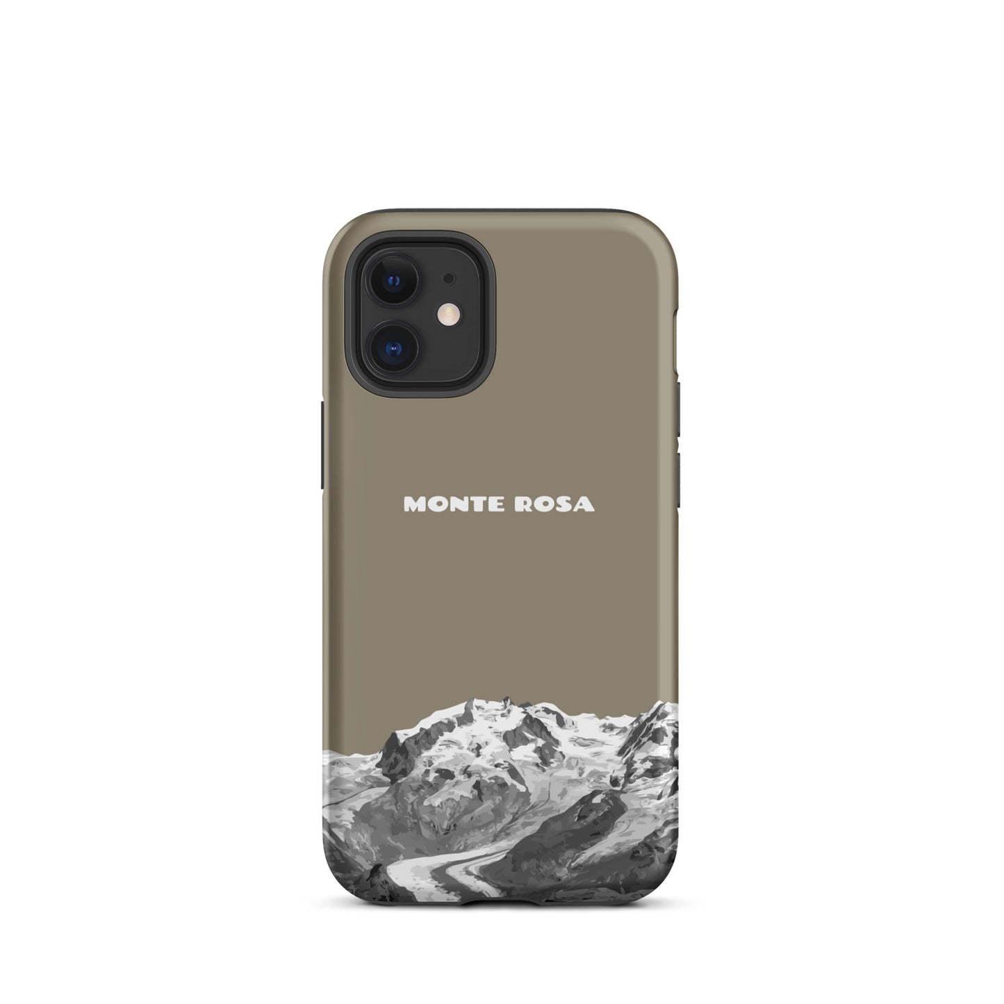 iPhone Case - Monte Rosa - Graubraun für Apple iPhone 12 mini