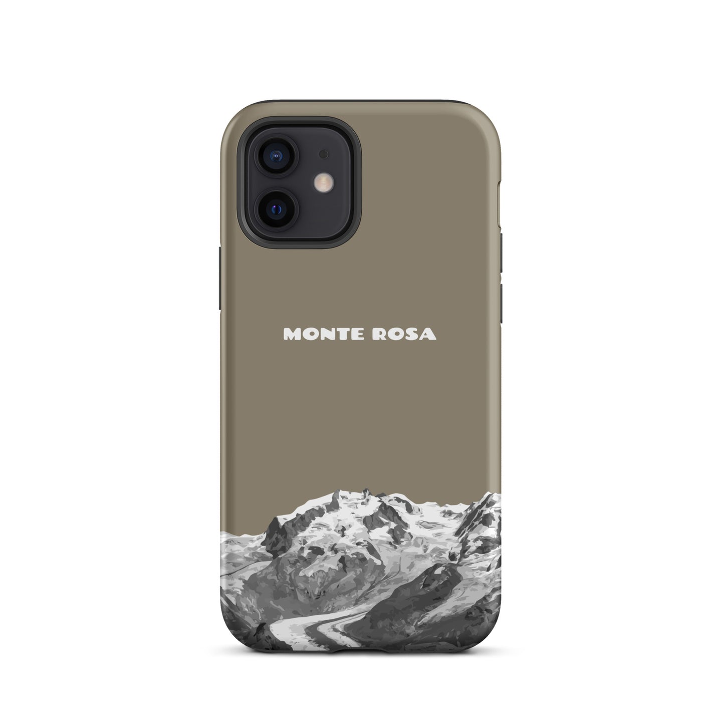 iPhone Case - Monte Rosa - Graubraun für Apple iPhone 12