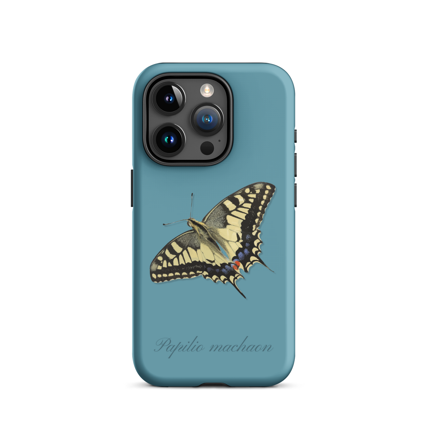 iPhone Handyhülle mit Schwalbenschwanzmuster in Gletscherwasserblau