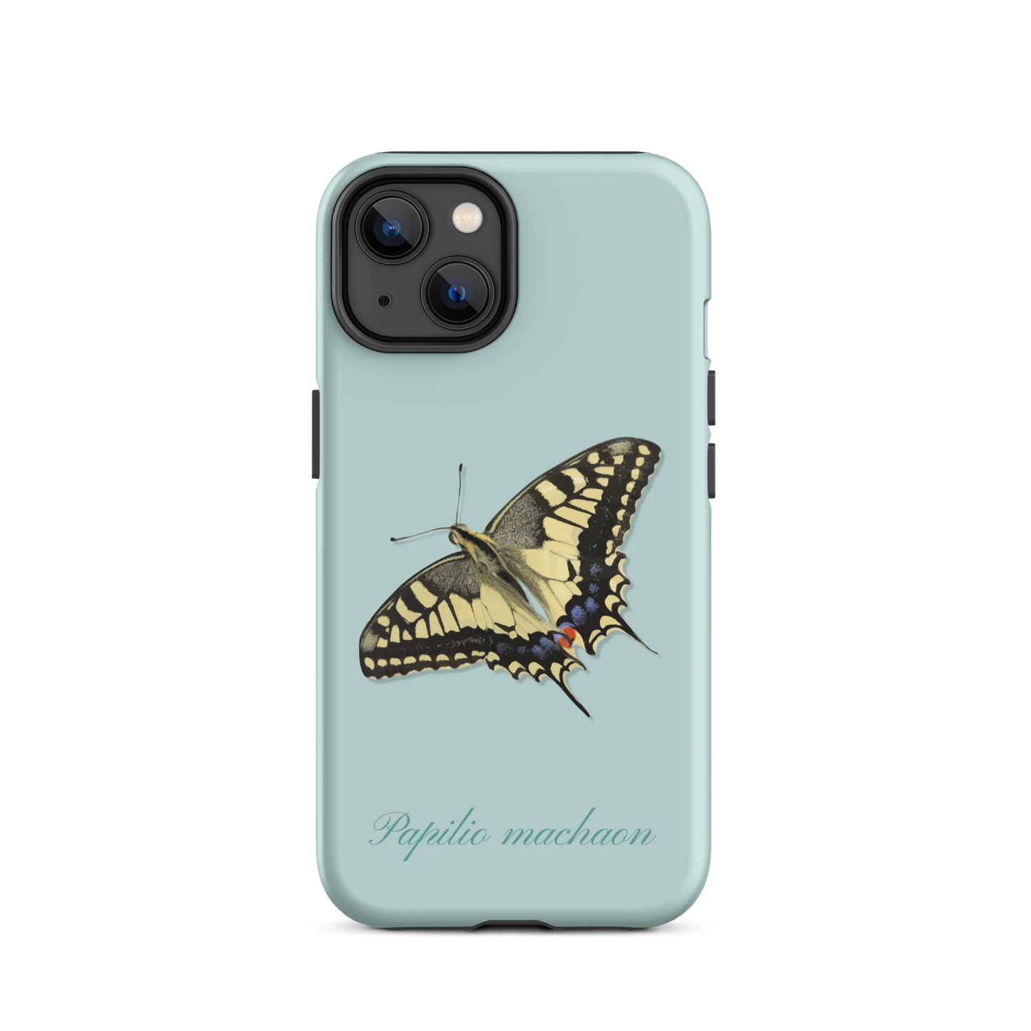 iPhone Handyhülle im Schwalbenschwanz Design in Hellblau