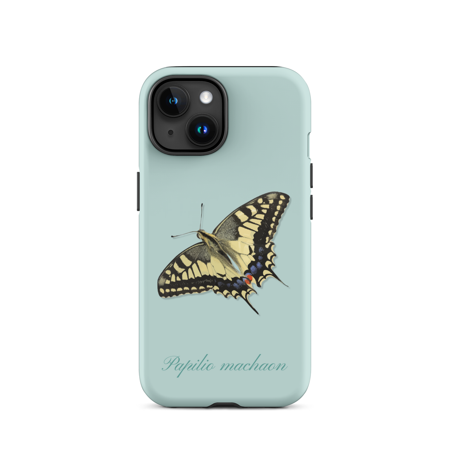 iPhone-Hülle mit Schwalbenschwanzmuster in Hellblau