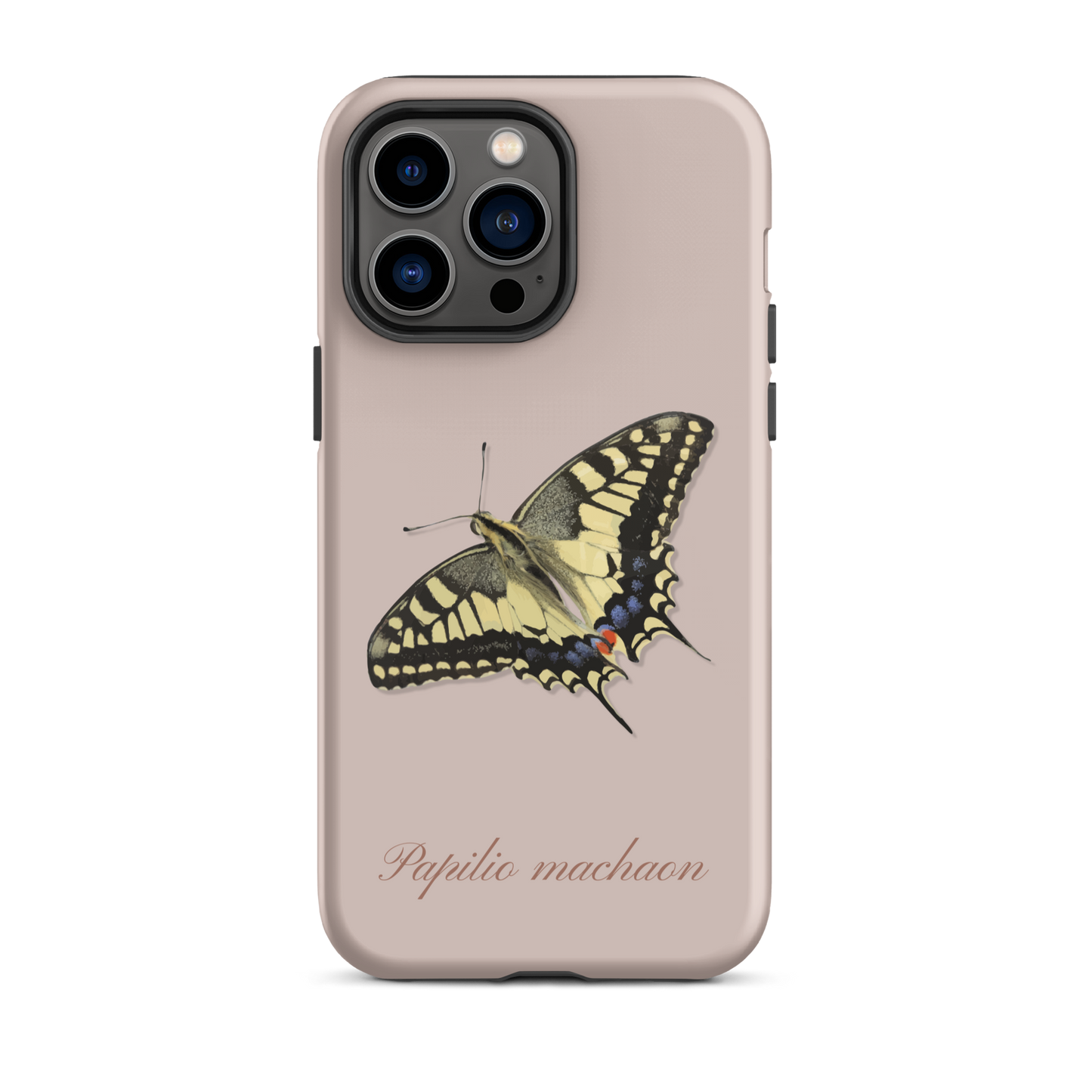 iPhone Hülle mit Schwalbenschwanz-Muster in Rosa