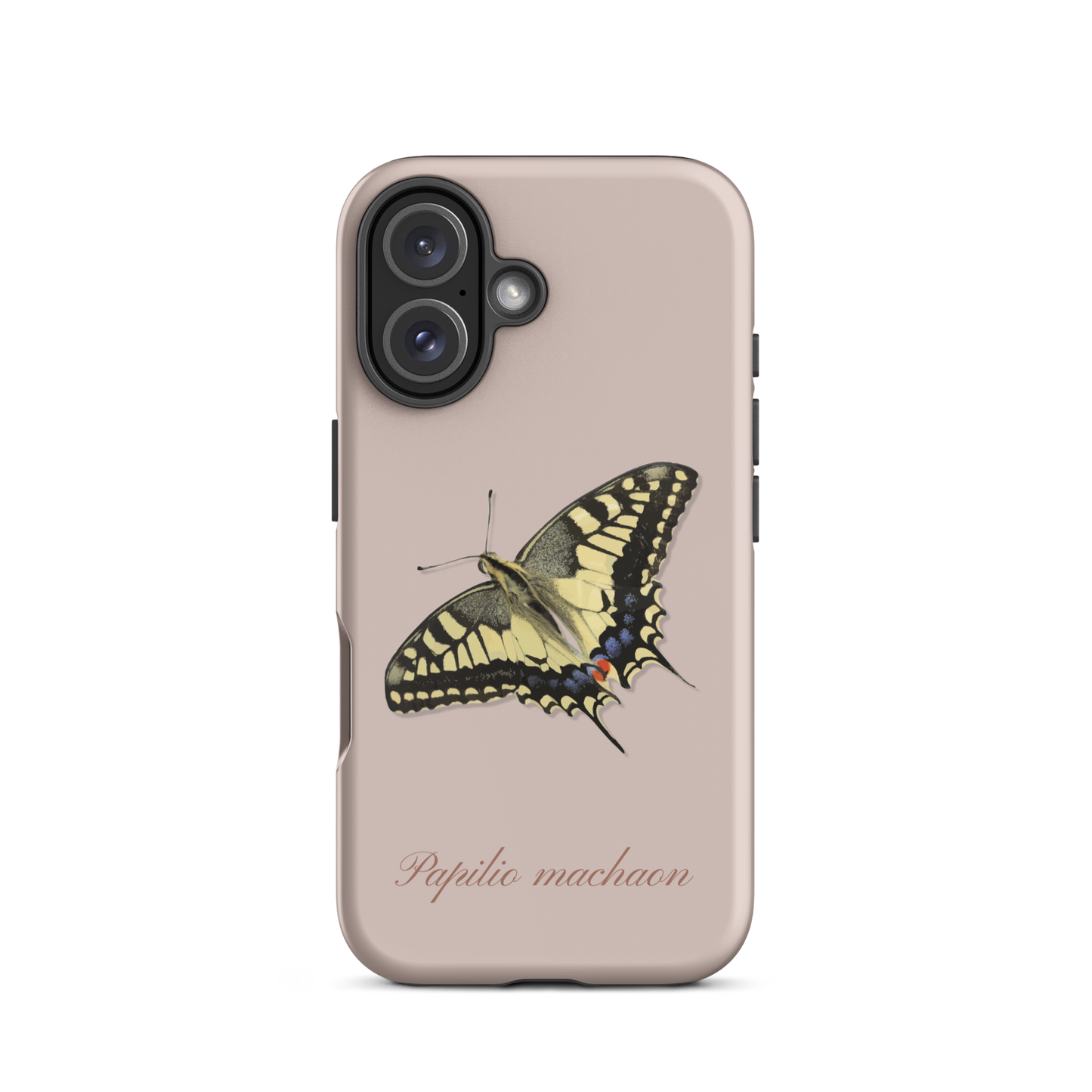Handyhülle für iPhone mit Schwalbenschwanzmuster in Rosa