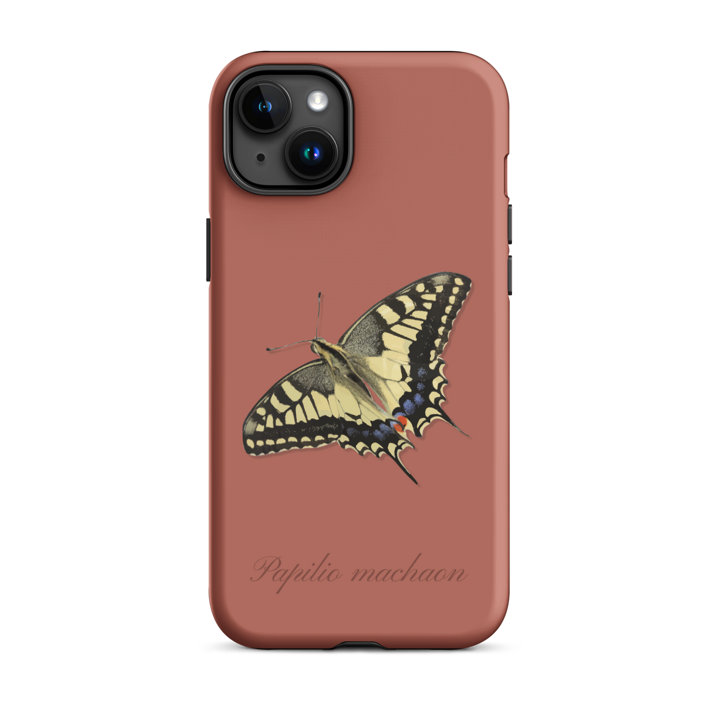 iPhone-Hülle im Schwalbenschwanz-Design, Ziegelrot, schützende Handyhülle mit einzigartigem Muster