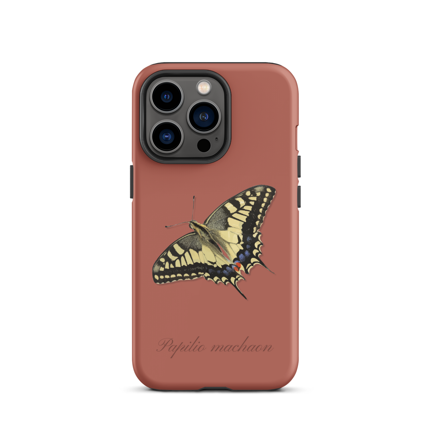 iPhone Hülle im Schwalbenschwanz Design in Ziegelrot
